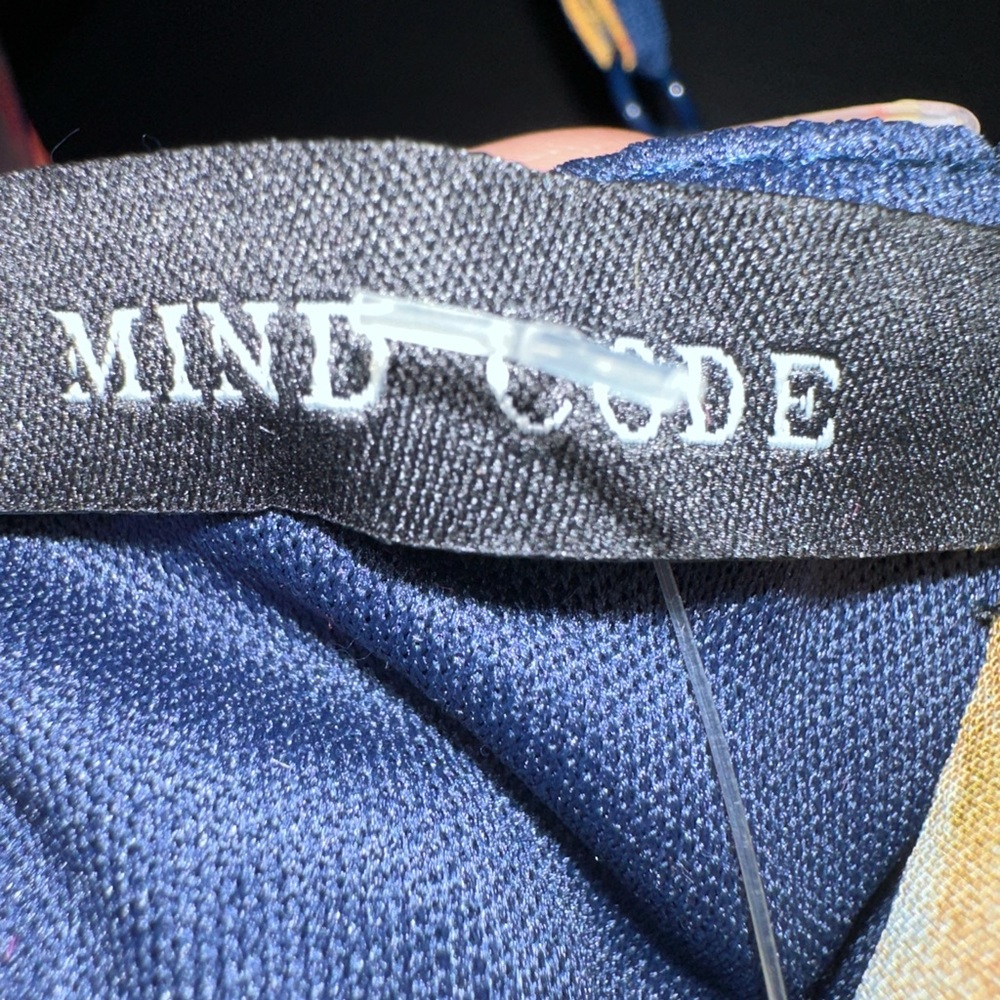 Mind Code Navy Fabric View 4